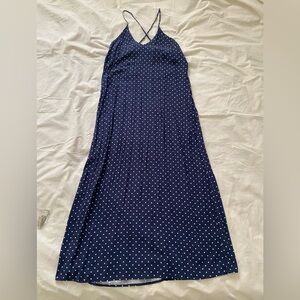 Old Navy, Navy Blue Polka Dot Dress